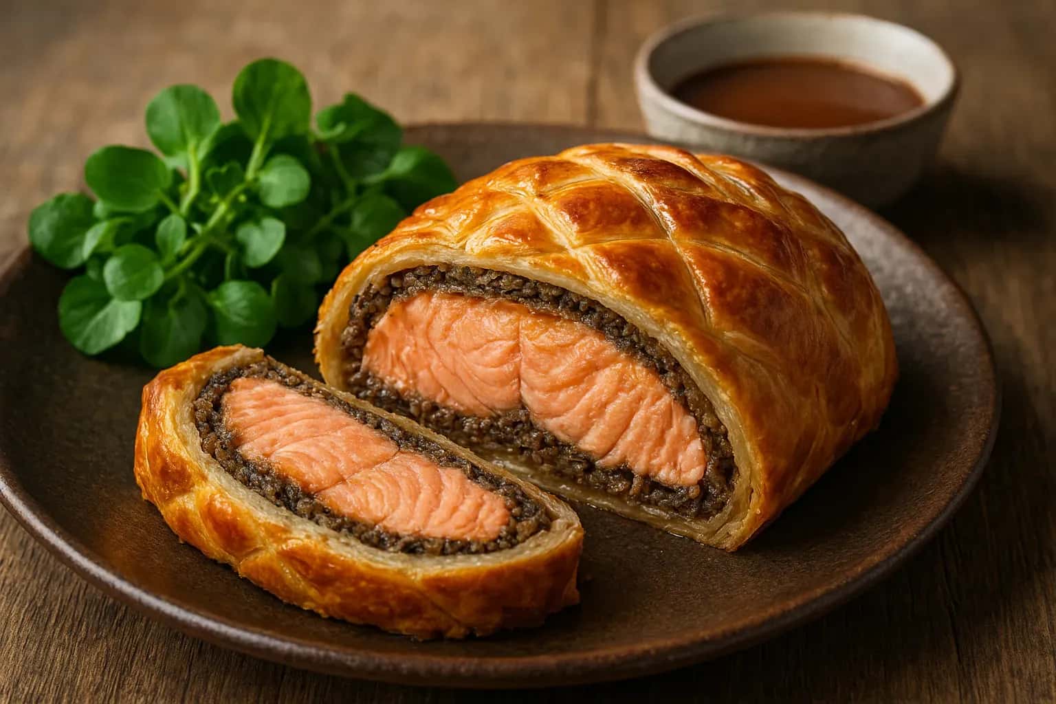 Salmone alla Wellington